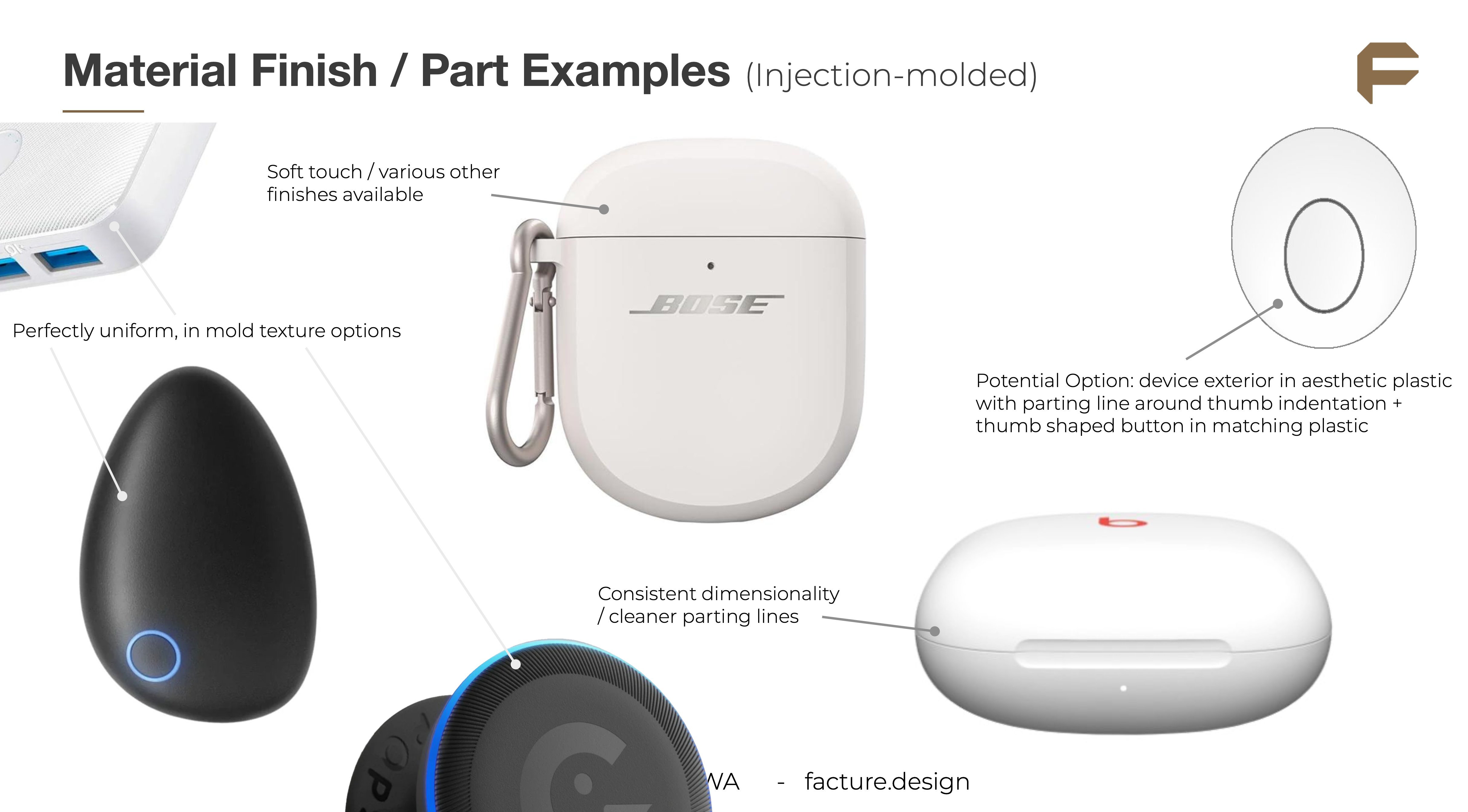 Material Finish & Part Examples